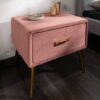 Designový sametový noční stolek – La Paris Rose